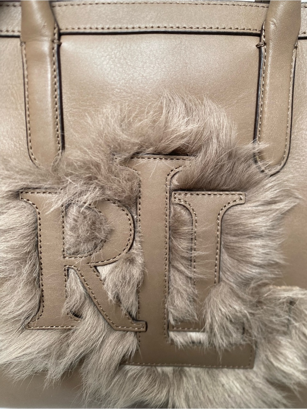 Lauren Ralph Lauren Large Leather Tyler Tote - Picture 3 of 5